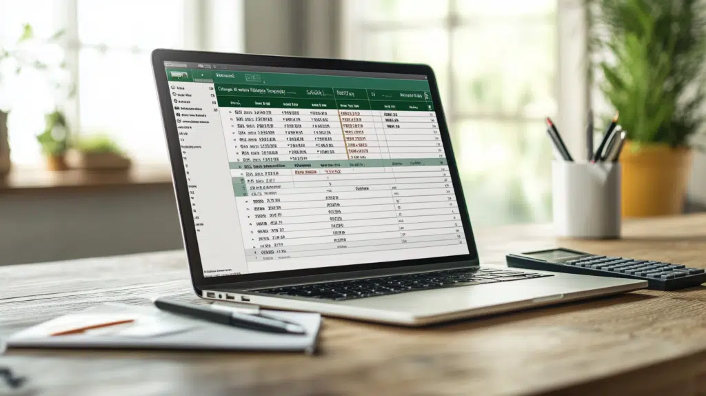 Spreadsheet showing mortgage payments and additional expenses, emphasizing the importance of calculating the true cost of upsizing your home.